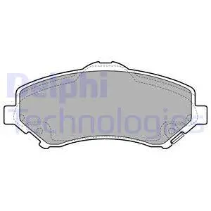 Diskinių stabdžių trinkelių rinkinys DELPHI LP2143