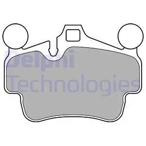 Diskinių stabdžių trinkelių rinkinys DELPHI LP2236