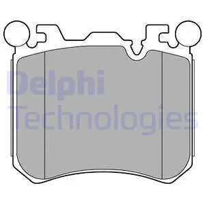 Diskinių stabdžių trinkelių rinkinys DELPHI LP2287