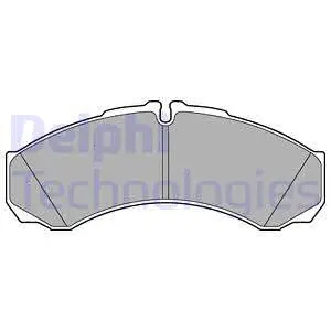 Diskinių stabdžių trinkelių rinkinys DELPHI LP3190