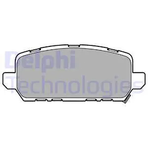 Diskinių stabdžių trinkelių rinkinys DELPHI LP3244