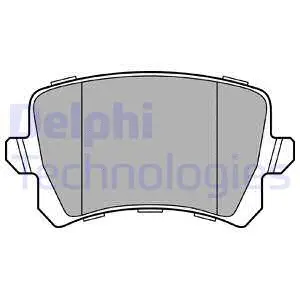 Diskinių stabdžių trinkelių rinkinys DELPHI LP3247