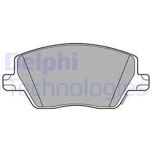 Diskinių stabdžių trinkelių rinkinys DELPHI LP3289