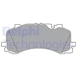 Diskinių stabdžių trinkelių rinkinys DELPHI LP3307