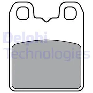 Stovejimo stabdžio trinkelių rinkinys DELPHI LP3382