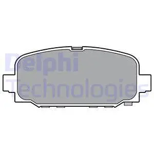 Diskinių stabdžių trinkelių rinkinys DELPHI LP3398