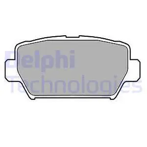 Diskinių stabdžių trinkelių rinkinys DELPHI LP3433