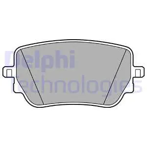 Diskinių stabdžių trinkelių rinkinys DELPHI LP3439