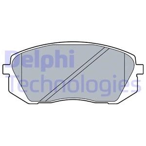 Diskinių stabdžių trinkelių rinkinys DELPHI LP3535