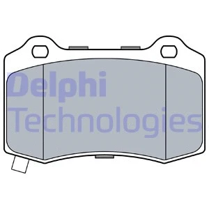 Diskinių stabdžių trinkelių rinkinys DELPHI LP3547