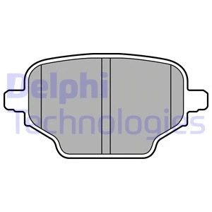 Diskinių stabdžių trinkelių rinkinys DELPHI LP3580