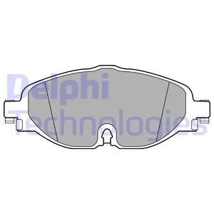 Diskinių stabdžių trinkelių rinkinys DELPHI LP3584