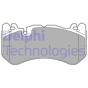 Diskinių stabdžių trinkelių rinkinys DELPHI LP3589