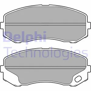 Diskinių stabdžių trinkelių rinkinys DELPHI LP3687