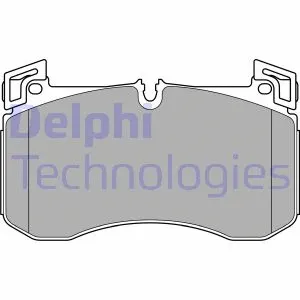 Diskinių stabdžių trinkelių rinkinys DELPHI LP3728