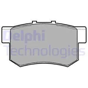 Diskinių stabdžių trinkelių rinkinys DELPHI LP948