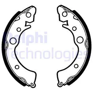 Stabdžių trinkelių komplektas DELPHI LS1288