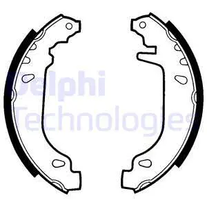Stabdžių trinkelių komplektas DELPHI LS1404