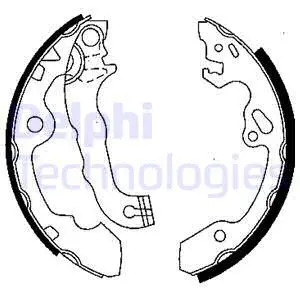 Stabdžių trinkelių komplektas DELPHI LS1850
