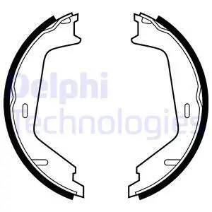 Stabdžių trinkelių komplektas DELPHI LS1884