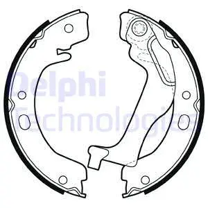 Stabdžių trinkelių komplektas DELPHI LS2003