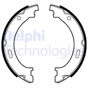 Rankinio stabdžio trinkelių komplektas DELPHI LS2041