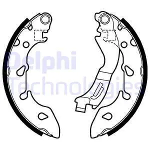 Stabdžių trinkelių komplektas DELPHI LS2047