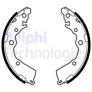 Stabdžių trinkelių komplektas DELPHI LS2068