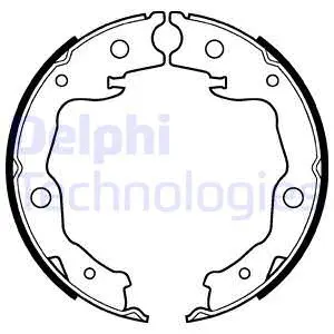Rankinio stabdžio trinkelių komplektas DELPHI LS2116