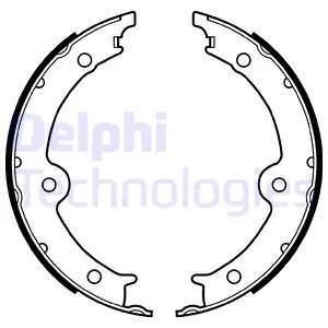 Stabdžių trinkelių komplektas DELPHI LS2131