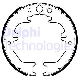 Stabdžių trinkelių komplektas DELPHI LS2132