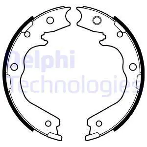 Stabdžių trinkelių komplektas DELPHI LS2137
