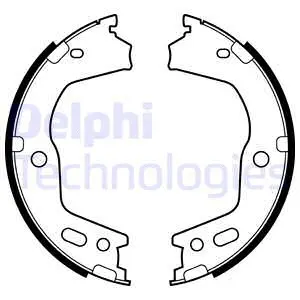 Rankinio stabdžio trinkelių komplektas DELPHI LS2154