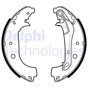Stabdžių trinkelių komplektas DELPHI LS2157