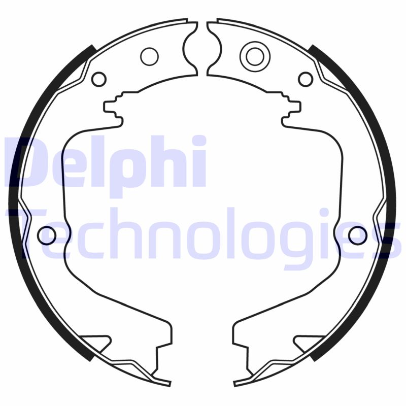 Rankinio stabdžio trinkelių komplektas DELPHI LS2170