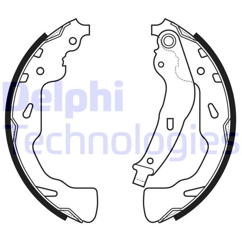 Stabdžių trinkelių komplektas DELPHI LS2176