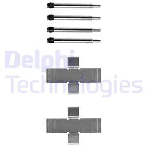 Diskinių stabdžių trinkelių priedų komplektas DELPHI LX0006