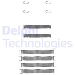 Diskinių stabdžių trinkelių priedų komplektas DELPHI LX0019