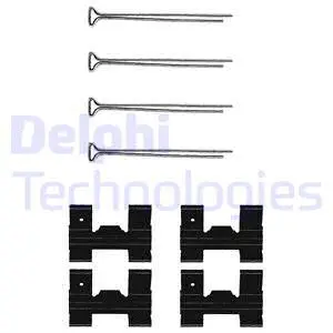 Diskinių stabdžių trinkelių priedų komplektas DELPHI LX0023