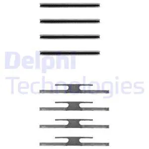Diskinių stabdžių trinkelių priedų komplektas DELPHI LX0035