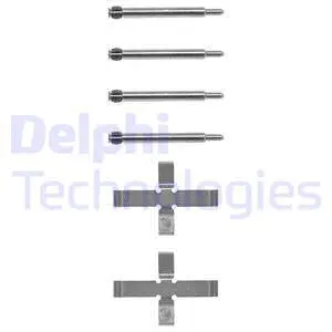 Diskinių stabdžių trinkelių priedų komplektas DELPHI LX0039