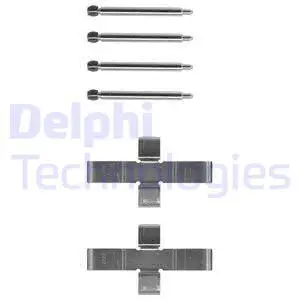 Diskinių stabdžių trinkelių priedų komplektas DELPHI LX0047