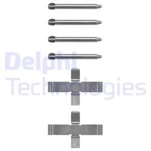 Diskinių stabdžių trinkelių priedų komplektas DELPHI LX0070