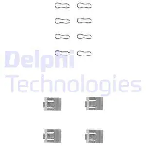 Diskinių stabdžių trinkelių priedų komplektas DELPHI LX0075