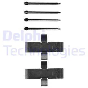 Diskinių stabdžių trinkelių priedų komplektas DELPHI LX0107