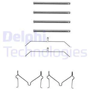 Diskinių stabdžių trinkelių priedų komplektas DELPHI LX0145