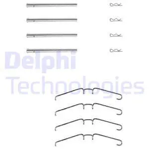 Diskinių stabdžių trinkelių priedų komplektas DELPHI LX0157