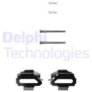 Diskinių stabdžių trinkelių priedų komplektas DELPHI LX0162