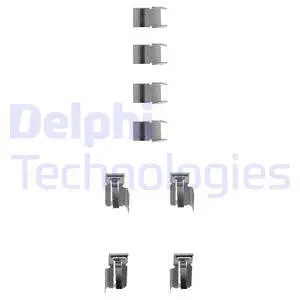 Diskinių stabdžių trinkelių priedų komplektas DELPHI LX0183