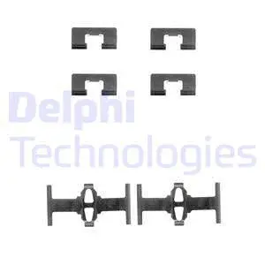 Diskinių stabdžių trinkelių priedų komplektas DELPHI LX0197